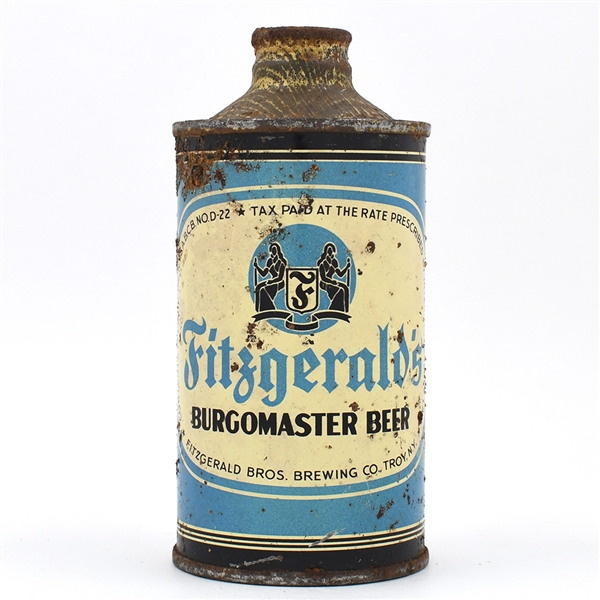 Fitzgeralds Burgomaster Beer Cone Top SCARCE 163-4