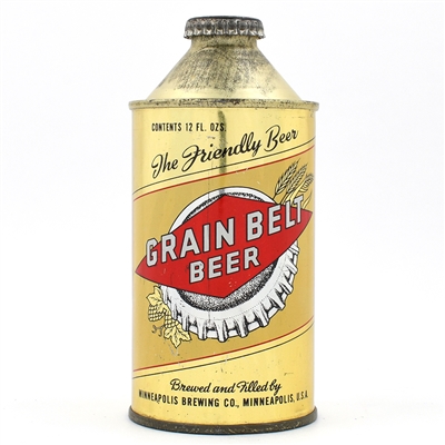 Grain Belt Beer Cone Top DNCMT 4 PERCENT RARE PHENOMENAL 167-4