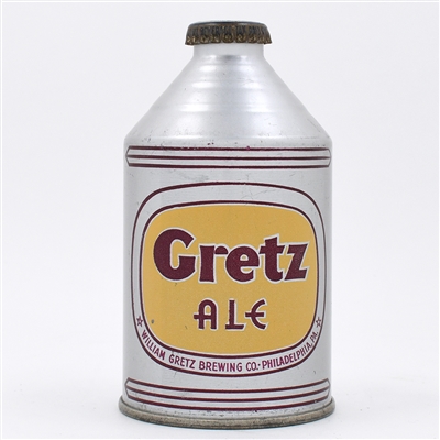 Gretz Ale Crowntainer RARE AND CLEAN A TOP EXAMPLE 194-32