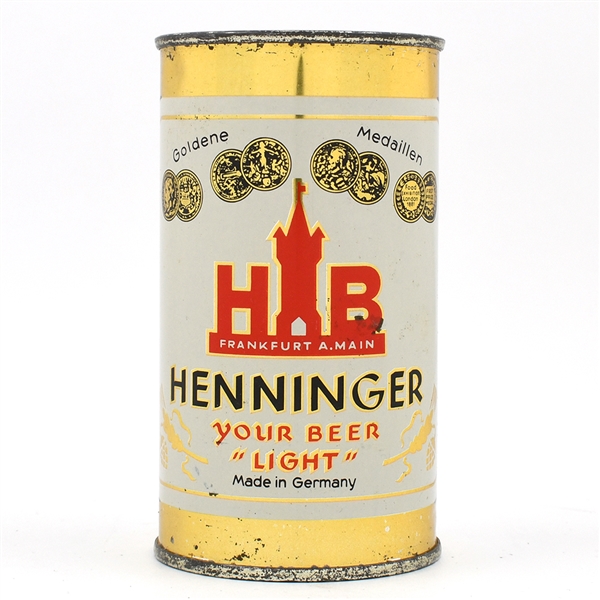 Henninger Beer German Flat Top
