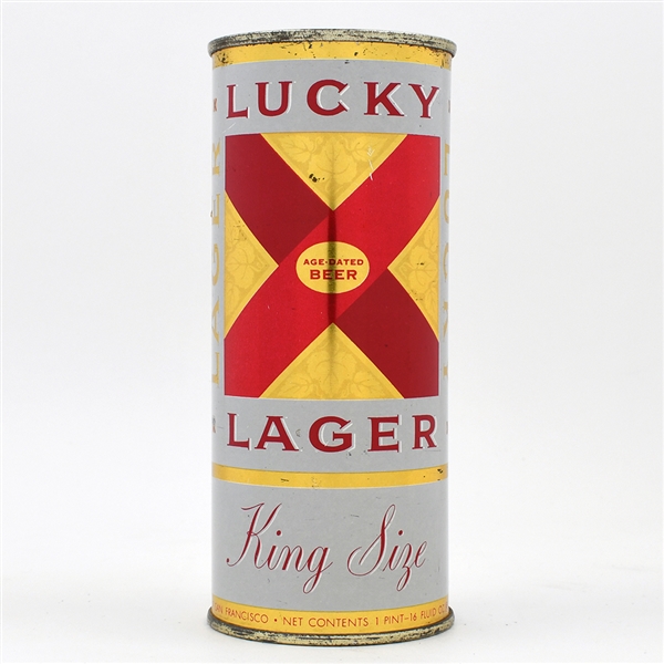 Lucky Lager Beer 16 Ounce Flat Top AZUSA 232-6