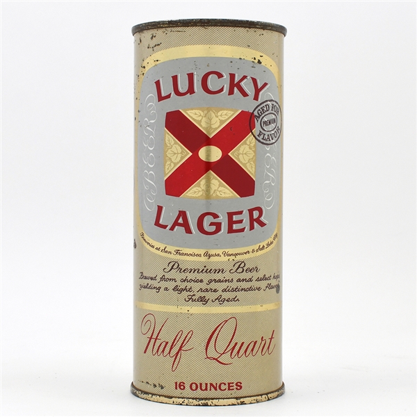 Lucky Lager Beer 16 Ounce Flat Top AZUSA 232-8