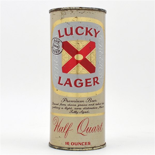 Lucky Lager Beer 16 Ounce Flat Top AZUSA UNLISTED