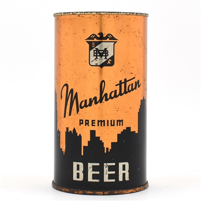Manhattan Beer Instructional Flat Top Drinking Cup 94-23 USBCOI 517