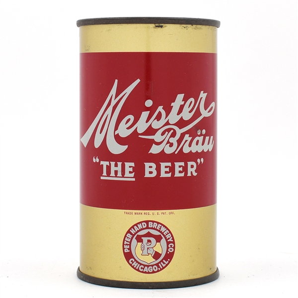 Meister Brau Beer Instructional Flat Top NO ARTIFICIAL GAS SCARCE R9 95-5 USBCOI 523