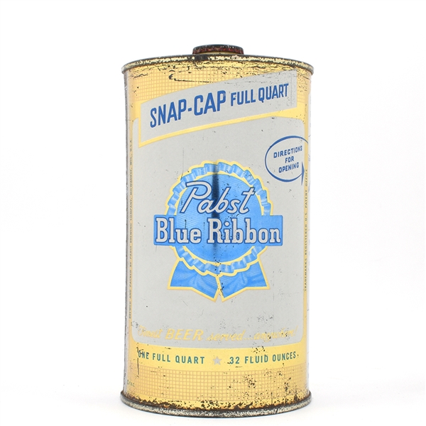Pabst Blue Ribbon Beer Quart Snap Cap MILWAUKEE 217-3