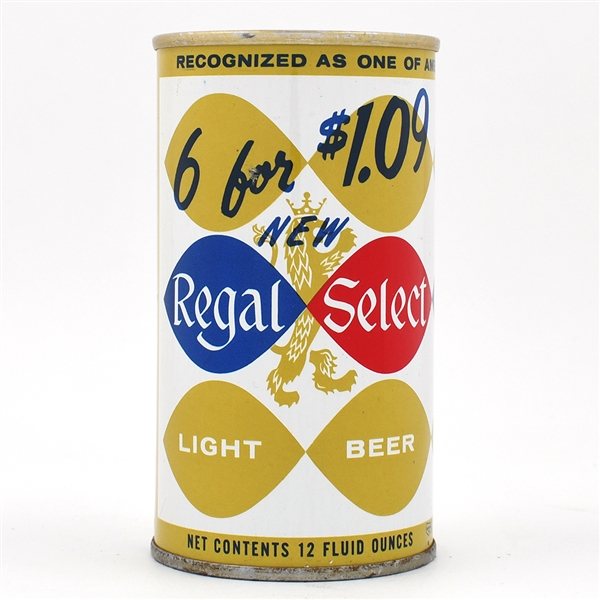 Regal Select Beer Pull Tab 6 FOR 109 TOUGH 113-39