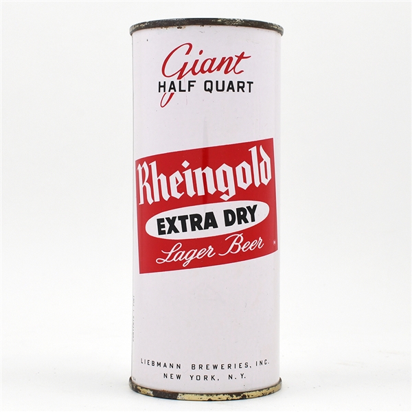 Rheingold Beer 16 Ounce Flat Top LIEBMANN CLEAN 234-29
