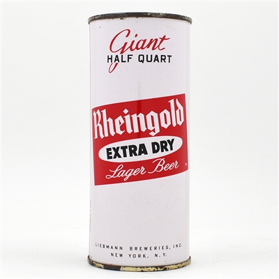 Rheingold Beer 16 Ounce Flat Top LIEBMANN CLEAN 234-29