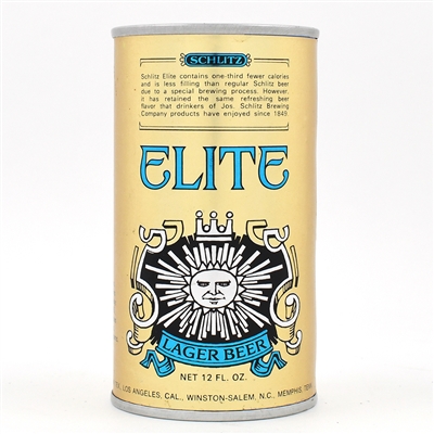 Schlitz Elite Beer Foil Test or Prototype Label Pull Tab 243-31