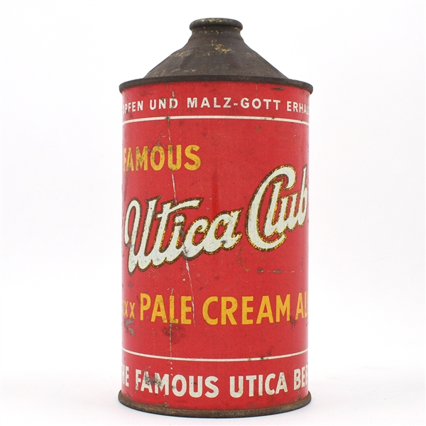 Utica Club Ale Quart Cone Top 220-6