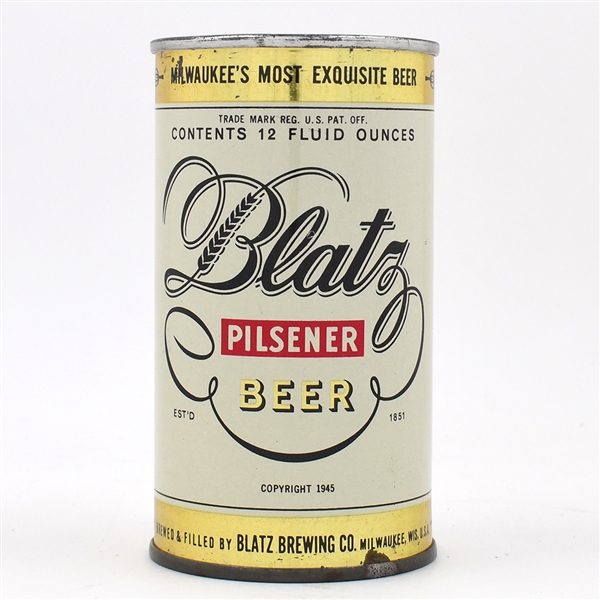Blatz Beer Flat Top NON-IRTP 39-8