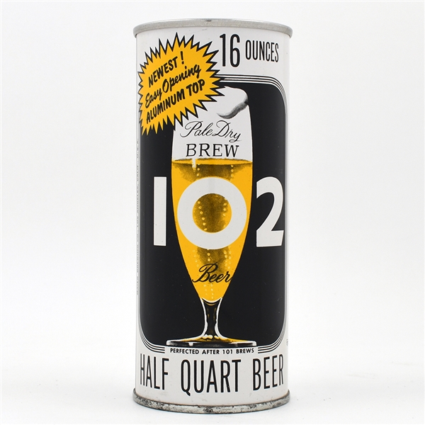 Brew 102 Beer 16 Ounce Flat Top ALUMINUM TOP ORIGINAL MINTY 226-4
