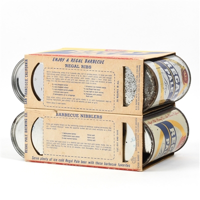 Regal Pale Beer 6-Pack Holder With 6 Flat Top Cans 120-40 and 121-2