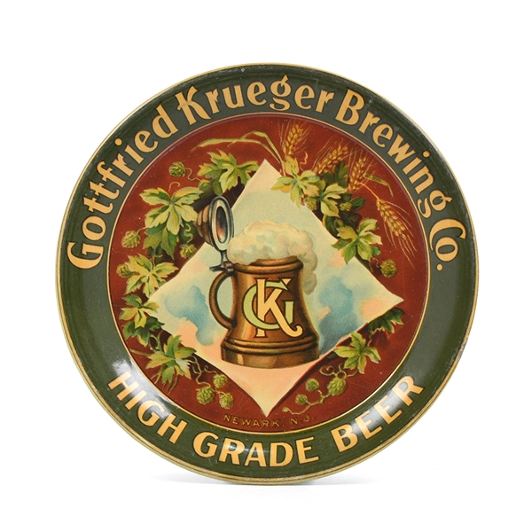 Krueger Brewing Pre-Prohibition Tip Tray TERRIFIC