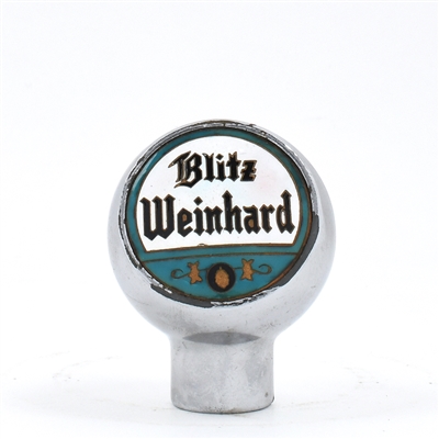 Blitz Weinhard Beer 1940s 2-sided Chrome Ball Tap Knob