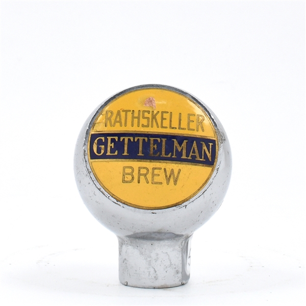 Gettelman Rathskeller Brew 1930s Ball Tap Knob