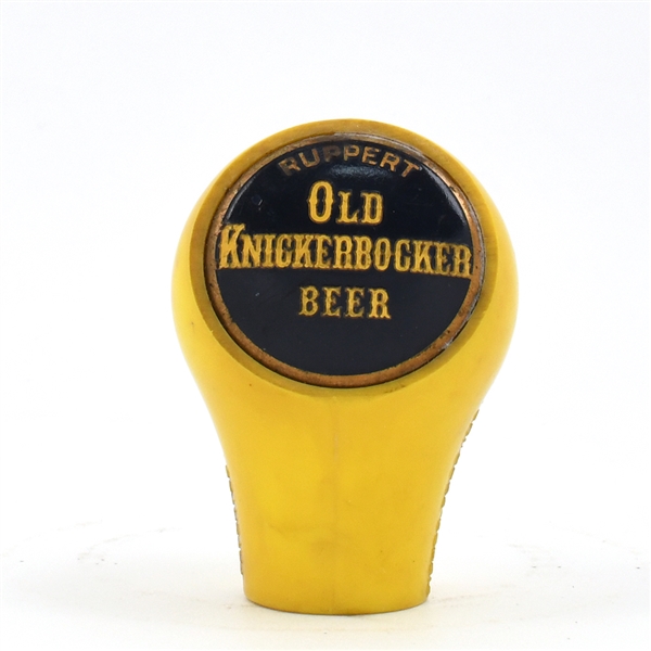 Ruppert Old Knickerbocker 1940s Y2-sided Yellow Plastic Ball Tap Knob