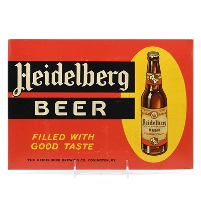 Heidelberg Beer 1930s Tin-Over-Cardboard Sign