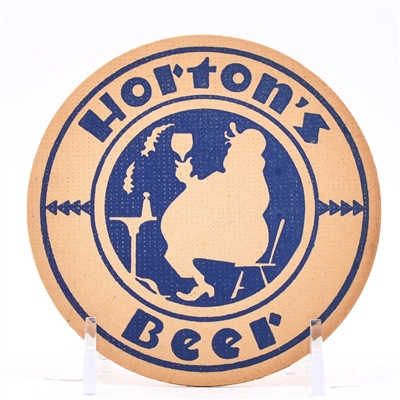 Hortons Beer 1930s Coaster DARK BLUE SMALLER SIZE