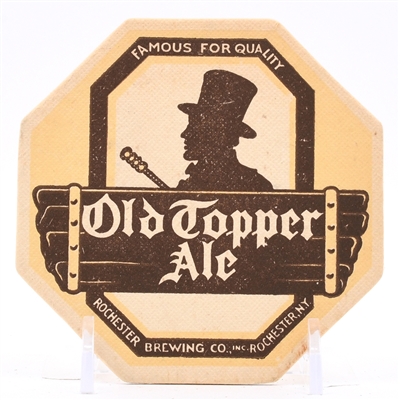 Old Topper Ale 1930s Octagonal Coaster SCARCE