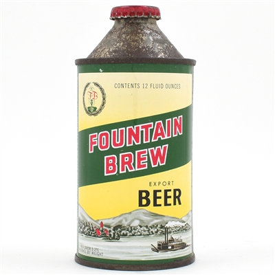 Fountain Brew Beer Cone Top TERRIFIC TOUGH CLEAN 163-21