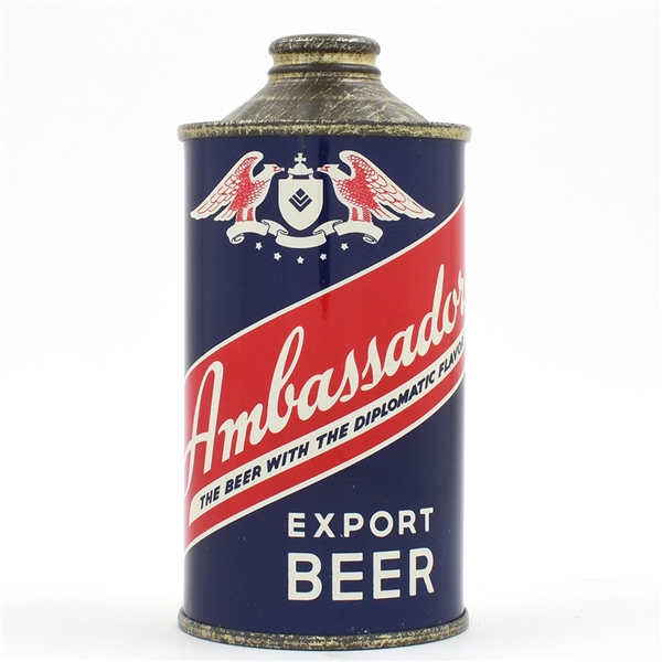 Ambassador Beer Cone Top PHENOMENAL RARE TOP EXAMPLE 150-15