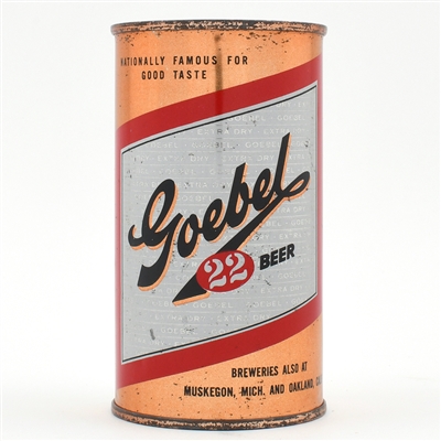 Goebel Beer Flat Top METALLIC OUTLINE DETROIT 71-3