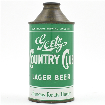 Goetz Country Club Beer Cone Top 165-17