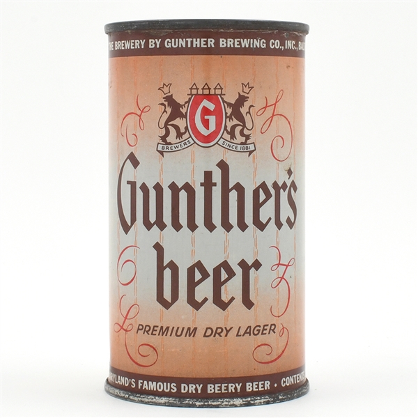 Gunthers Beer Flat Top NON-IRTP 78-24