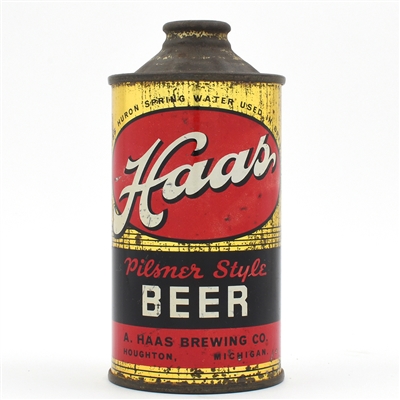 Haas Beer Cone Top HURON SPRING WATER 168-8