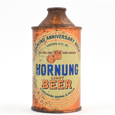 Hornung Beer Flat Bottom Cone Top 169-9