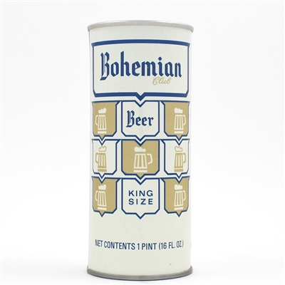 Bohemian Club Beer 16 Ounce Pull Tab RARE ROLLED 141-28