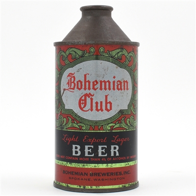 Bohemian Club Beer Cone Top IRTP 154-7