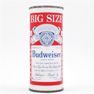 Budweiser Beer 16 Ounce Flat Top BIG SIZE ST LOUIS 226-28