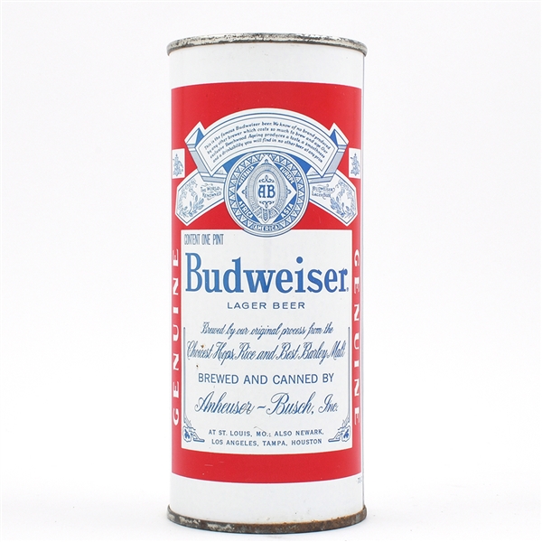 Budweiser Beer 16 Ounce Flat Top ST LOUIS 226-29