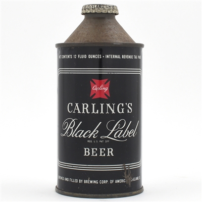 Carlings Black Label Beer Cone Top 156-29