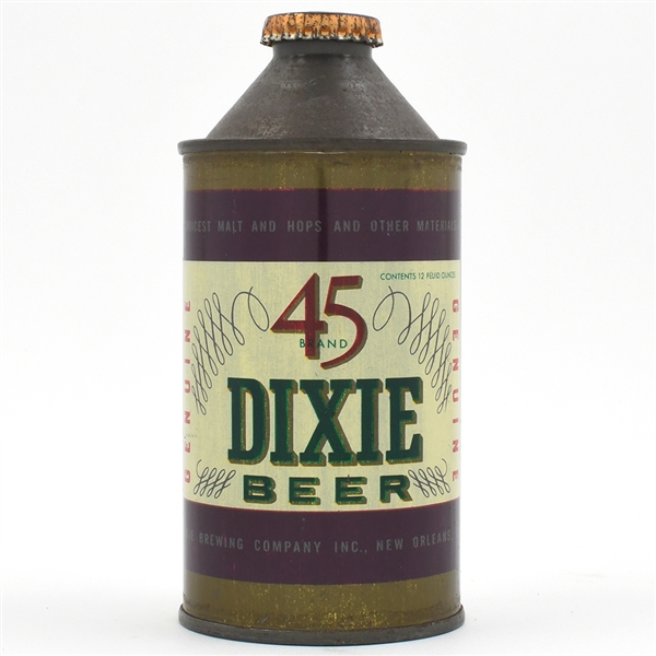 Dixie 45 Beer Cone Top NON-IRTP 159-19