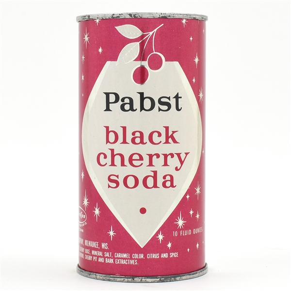 Pabst Black Cherry 10 Ounce Soda Flat Top NEAR MINT