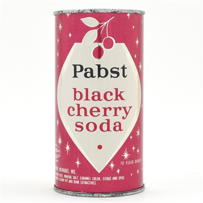 Pabst Black Cherry 10 Ounce Soda Flat Top NEAR MINT