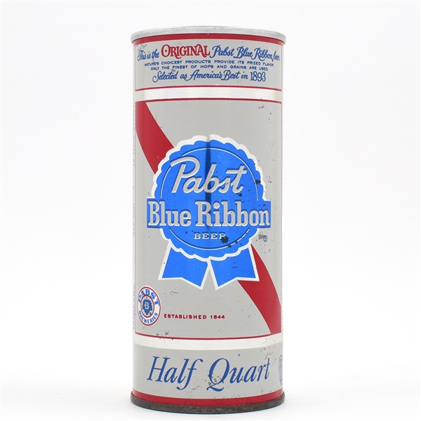 Pabst Blue Ribbon Beer 16 Ounce Aluminum Soft Top Flat Top NEWARK UNLISTED