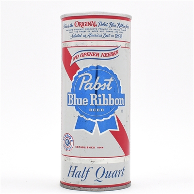 Pabst Blue Ribbon Beer 16 Ounce Pull Tab NO CONTENTS FRONT NEWARK 161-16