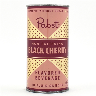 Pabst Sugar-Free Black Cherry 10 Ounce Soda Flat Top MINTY