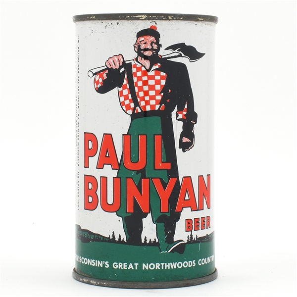 Paul Bunyan Beer Flat Top BLACK TRIM COUNTRY UNLISTED