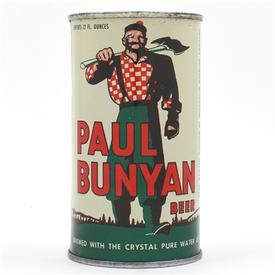 Paul Bunyan Beer Flat Top BROWN TRIM STATE UNLISTED