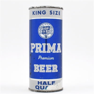 Prima Beer 16 Ounce Flat Top Scarce CLEAN 234-4