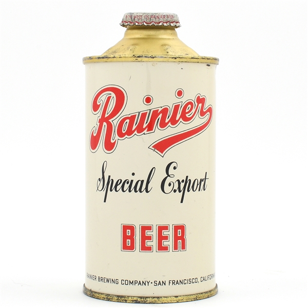 Rainier Beer Cone Top CLEAN 180-12