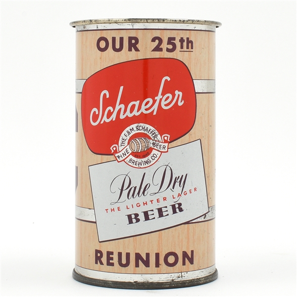 Schaefer Beer 25th Reunion Flat Top Drinking Mug 217-2
