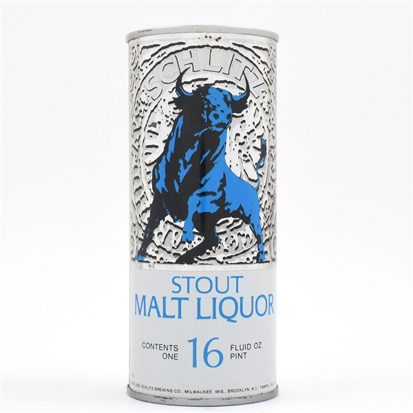 Schlitz Stout Malt liquor 16 Ounce Pull Tab 166-27