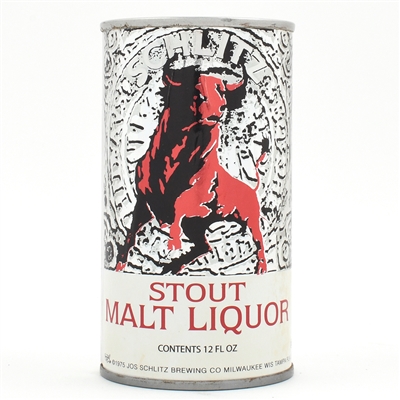 Schlitz Stout Malt Liquor Foil Label Pull Tab UNLISTED BROWN